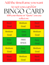 Load image into Gallery viewer, Plan Your Quarter Right BINGO Card