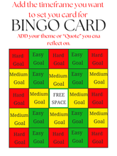 Load image into Gallery viewer, Plan Your Quarter Right BINGO Card