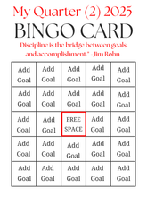 Load image into Gallery viewer, Plan Your Quarter Right BINGO Card