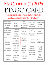 Load image into Gallery viewer, Plan Your Quarter Right BINGO Card